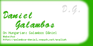 daniel galambos business card